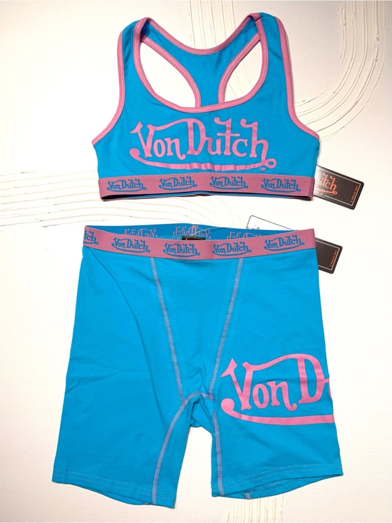 Von Dutch Other - Von Dutch Blue and Pink Active or Leisure Two-Piece Set XS
